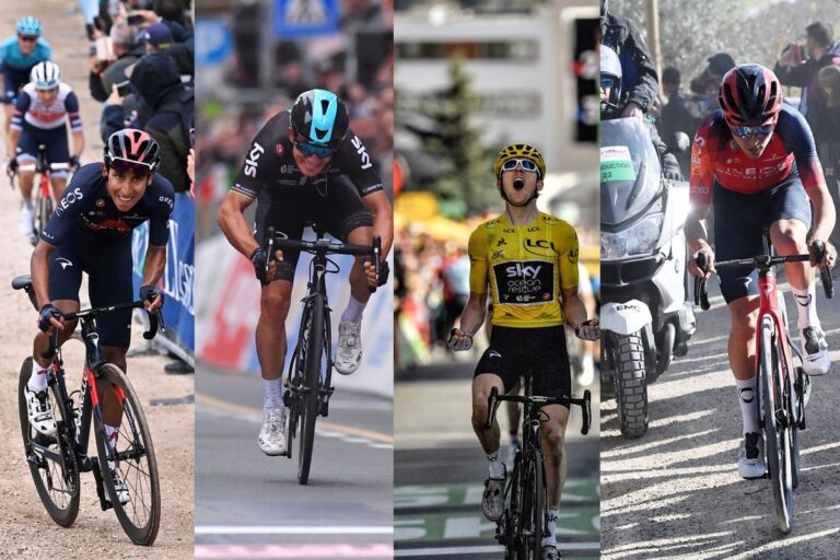 Kolaž elitnih pobjednika Tour de Francea iz timova Sky i Ineos, dokaz uspješnosti znanstveno utemeljene sportske prehrane.